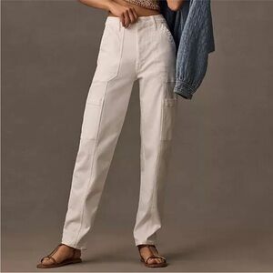 $238 MOTHER The Private Double Pocket Skimp Jeans Straight Leg Cargo Pant 29